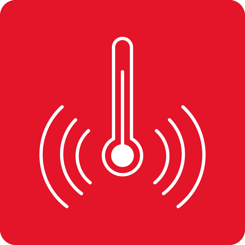 Megemelt hőmérséklet riasztás